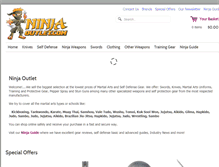 Tablet Screenshot of ninjaoutlet.com